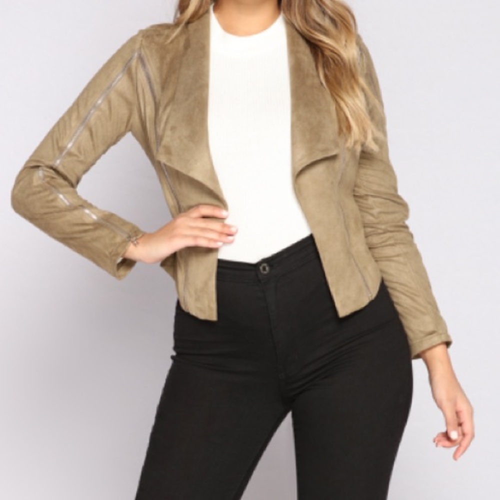 Suede Jacket (Olive)